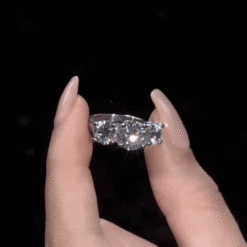 4 Ct. T.w. Trilogy Ring -Trudiamonds 4ct.Trilogy GIF