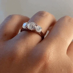 2 Ct. T.w. Ablaze Trilogy Ring -Trudiamonds AblazeTrilogyRingGIF