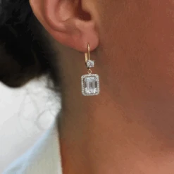 Emerald Cut Heirloom Earrings 7 Emerald Cut Heirloom Earrings -Trudiamonds IMG 0107 T1966