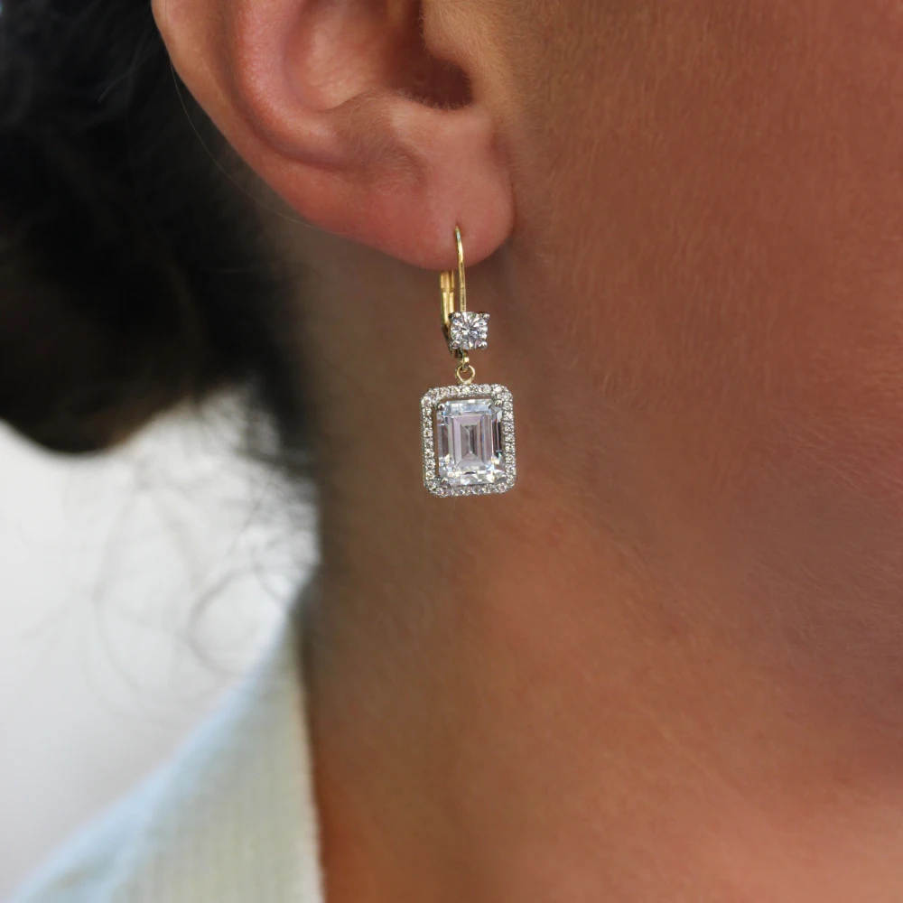 Emerald Cut Heirloom Earrings 5 Emerald Cut Heirloom Earrings - Image 3