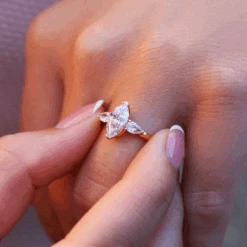 Marquise Cut Trilogy Ring -Trudiamonds IMG 6530 T2266