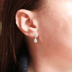 2.7 Ct. T.w. Teardrop Earrings -Trudiamonds IMG 8532 T1820