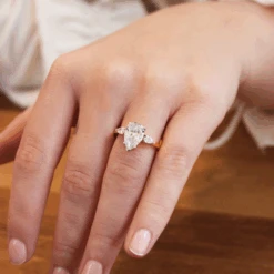Mia Pear Cut Trilogy Ring -Trudiamonds IMG 8750 T3049