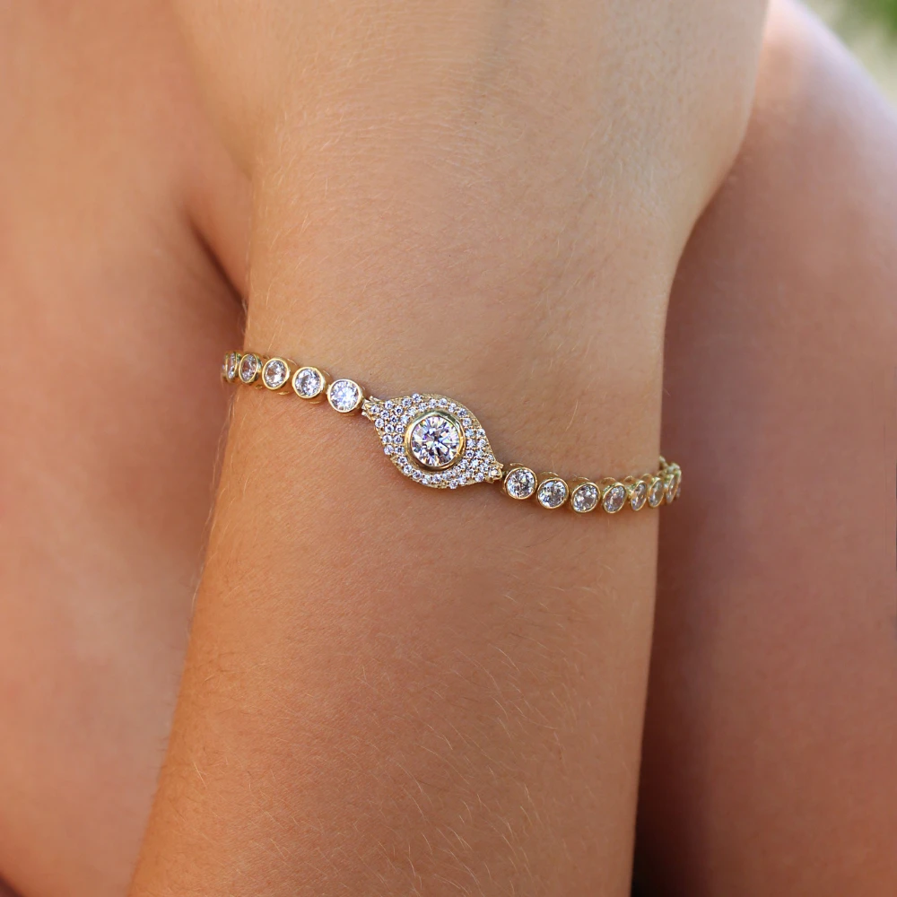 Tru-Diamonds Pavé Tennis Bracelet 4 Tru-Diamonds Pavé Tennis Bracelet - Image 2