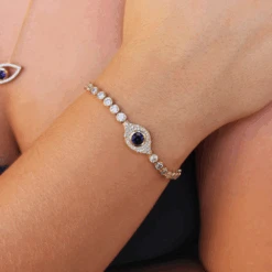 Tru-Sapphire Pavé Tennis Bracelet -Trudiamonds IMG 9751 T7007