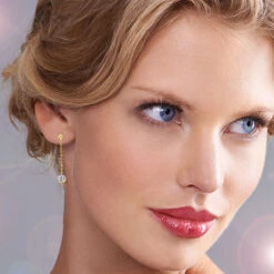 Posh Solitaire Drop Earrings -Trudiamonds T1003