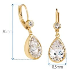 Church-Bell Drop Earrings -Trudiamonds T1013 GC 1