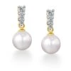 Trilogy Pearl Earrings -Trudiamonds T1033 GC