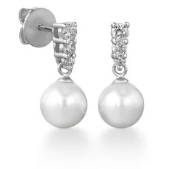 Trilogy Pearl Earrings -Trudiamonds T1033 PC 0eeaa5b7 81e9 4140 a29f df94d99d0f74