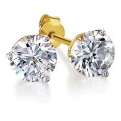 4 Ct. T.w. Posh Martini Stud Earrings -Trudiamonds T1065 GC