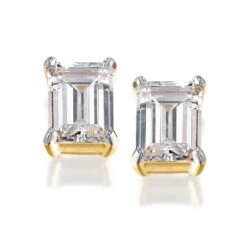 2 Ct. T.w. Emerald Cut Earrings