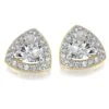 Triangle Cluster Earrings -Trudiamonds T1074 GC