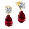 Tru-Ruby Chéri Amour Earrings -Trudiamonds T1081 GC