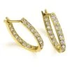 Radiant Hoop Earrings -Trudiamonds T1089 GC