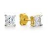 1.25 Ct. T.w. Princess Cut Earrings