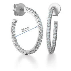 Celebrity Hoop Earrings -Trudiamonds T1163 PC 1