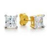 2 Ct. T.w. Princess Cut Earrings