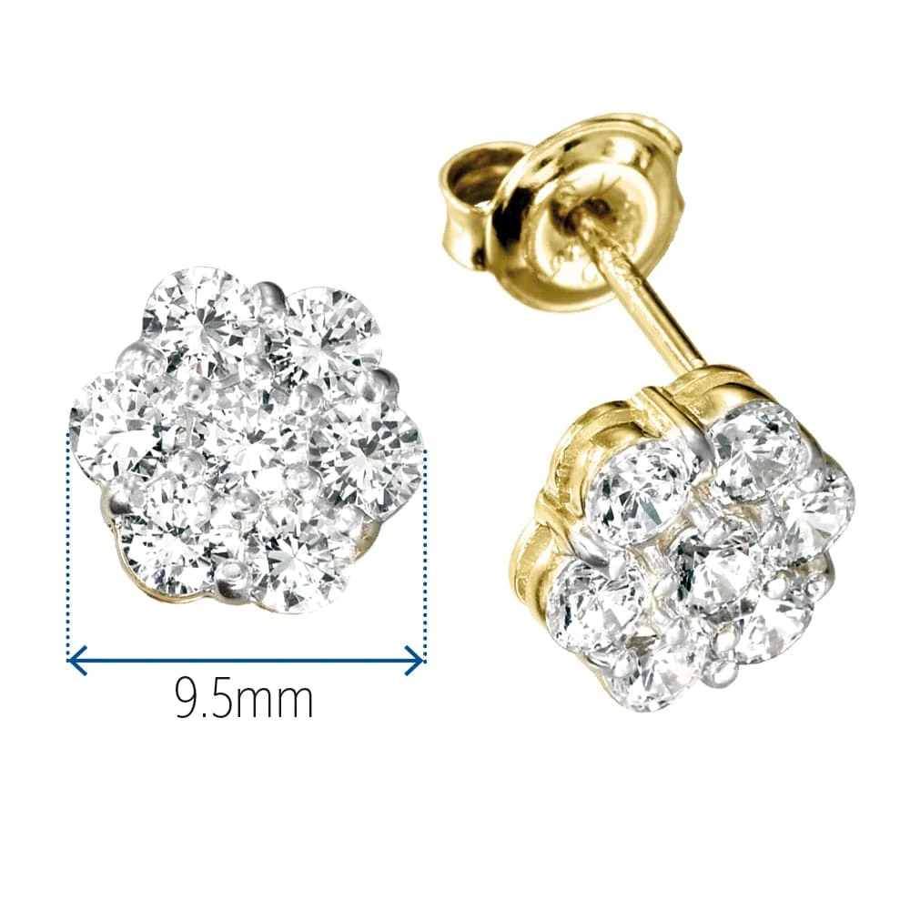 1.4 Ct. T.w. Eternal Bouquet Earrings 5 1.4 Ct. T.w. Eternal Bouquet Earrings - Image 3