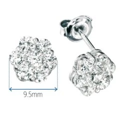 1.4 Ct. T.w. Eternal Bouquet Earrings 9 1.4 Ct. T.w. Eternal Bouquet Earrings -Trudiamonds T1397 PC 1