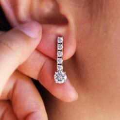 Grand Gesture Drop Earrings -Trudiamonds T1811