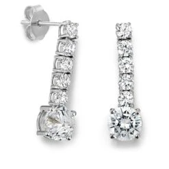Grand Gesture Drop Earrings -Trudiamonds T1811 PC