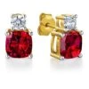 Tru-Ruby Perfection Earrings -Trudiamonds T1834 GC