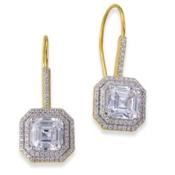 Double Halo Asscher Drops