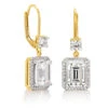 Emerald Cut Heirloom Earrings 1 Emerald Cut Heirloom Earrings -Trudiamonds T1966 GC