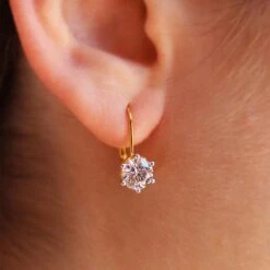 2 Ct. T.w. Tulip Drop Earrings -Trudiamonds T1996 Square