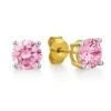 1 Ct. T.w. Pink Stud Earrings -Trudiamonds T1998 GC
