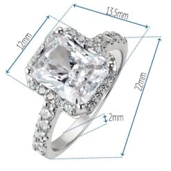 5.8 Ct. T.w. Champagne Ring -Trudiamonds T2006 PC 1