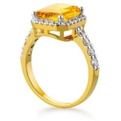 Yellow Champagne Ring -Trudiamonds T2008 GC 2