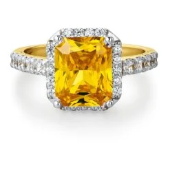 Yellow Champagne Ring -Trudiamonds T2008 GC 3