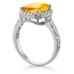 Yellow Champagne Ring -Trudiamonds T2008 PC 2