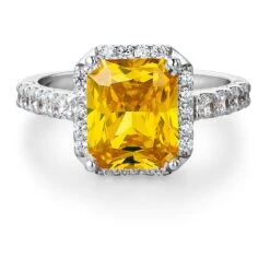 Yellow Champagne Ring -Trudiamonds T2008 PC 3