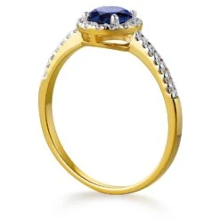 Tru-Sapphire Posh Halo Ring -Trudiamonds T2011 GC 2