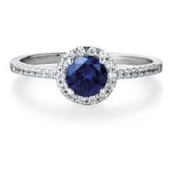 Tru-Sapphire Posh Halo Ring -Trudiamonds T2011 GC 3