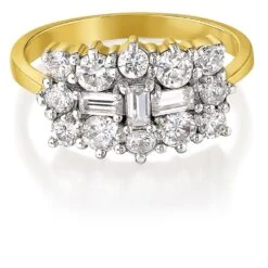 Elegant Splendour Cluster Ring -Trudiamonds T2026 GC 3