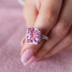 Pink Champagne Ring -Trudiamonds T2028 5