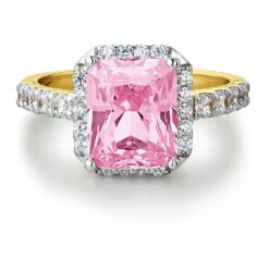 Pink Champagne Ring -Trudiamonds T2028 GC 3