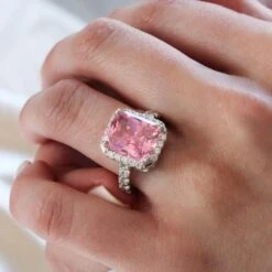 Pink Champagne Ring -Trudiamonds T2028 GC 5