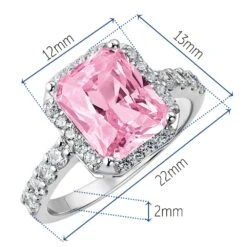 Pink Champagne Ring -Trudiamonds T2028 PC 1