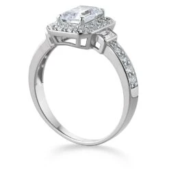 Emerald Cut Antique Ring -Trudiamonds T2032 PC 2
