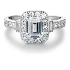 Emerald Cut Antique Ring -Trudiamonds T2032 PC 3