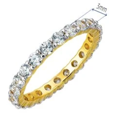 2.2 Ct. T.w. Eternity Ring 17 2.2 Ct. T.w. Eternity Ring -Trudiamonds T2056 GC 1