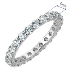 2.2 Ct. T.w. Eternity Ring 18 2.2 Ct. T.w. Eternity Ring -Trudiamonds T2056 PC 1