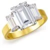 7.75 Ct. T.w. Impressive Emerald Cut Trilogy Ring