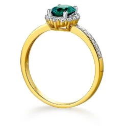 Tru-Emerald Cincature Ring -Trudiamonds T2063 GC 2