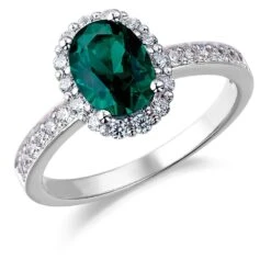 Tru-Emerald Cincature Ring -Trudiamonds T2063 PC