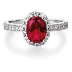 Tru-Ruby Cincature Ring Set -Trudiamonds T2065 PC 3